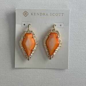 Kendra Scott NWT Orange and Gold Earrings SALE